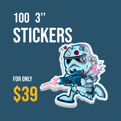 100 3’’ Stickers